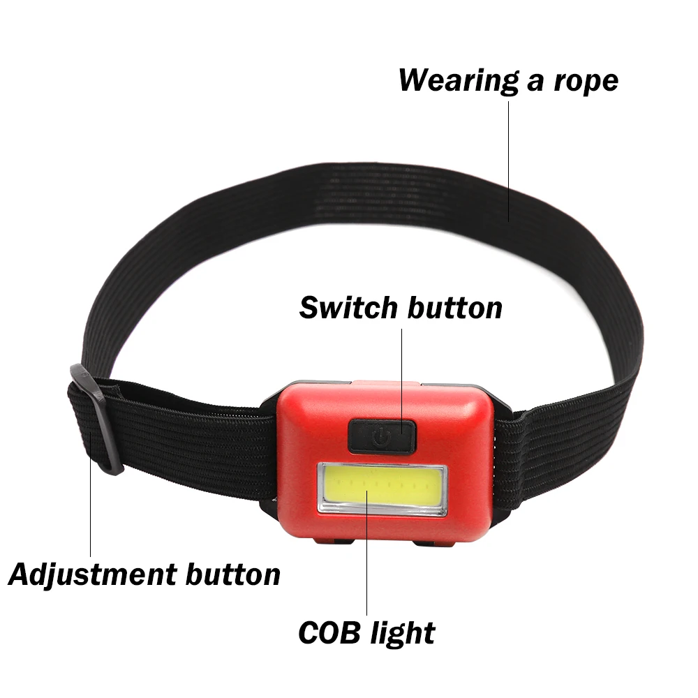 

1PC Mini COB LED Headlamp 3 Modes Waterproof Headlight Head Flashlight Torch Lanterna For Outdoor Camping Night Fishing