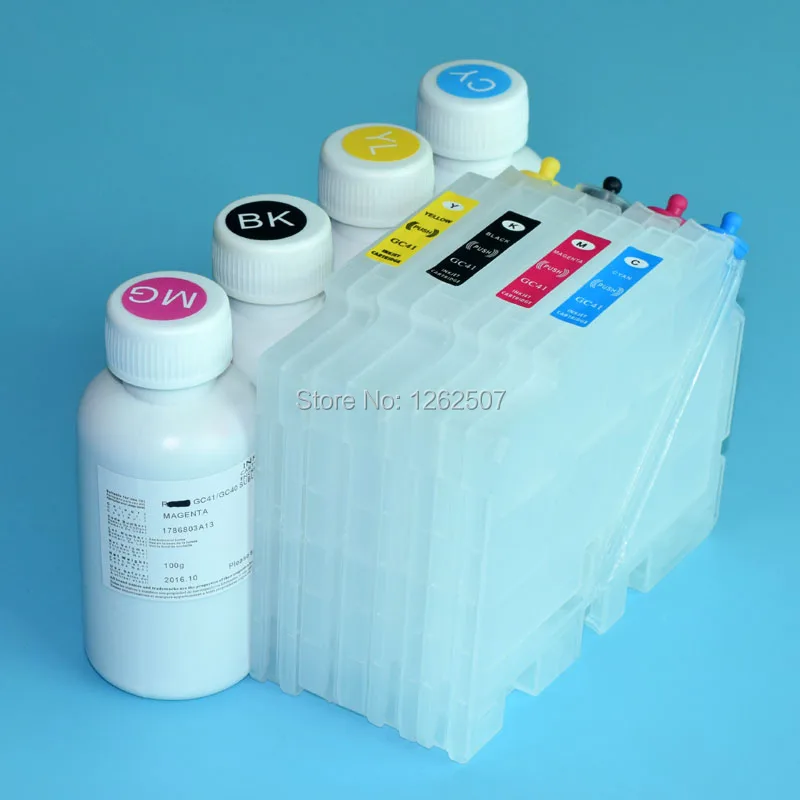 For Ricoh sg3110 dn sublimation ink cartridge for ricoh GC41 Bulk ink + Refillable ink cartridge with ARC chip for ricoh gc41 For Ricoh sg3110 dn sublimation ink cartridge for ricoh GC41 Bulk ink + Refillable ink cartridge with ARC chip for ricoh gc41