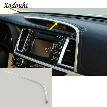 

Car Body Sticker Middle Console Central Control Navigation Air-Condition Trim Frame 1pcs For Toyota Highlander 2018 2019 2020