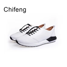 men’s casual shoes brand breathable walking loafers mens shoes spring autumn genuine leather black white Men vulcanized shoes