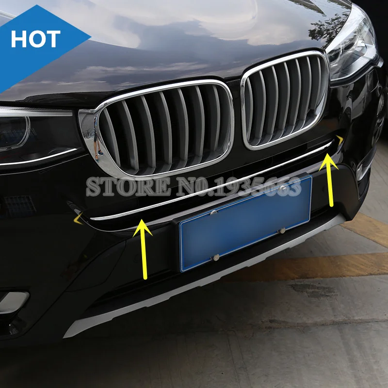 Для BMW X3 F25 нержавеющая передняя решетка сетки литья крышка отделка 2014-2017 1 шт |