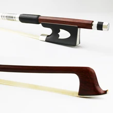 Free Shipping New 4/4 Size Pernambuco Violin Bow Round Stick Natural Mongolia Horsehair Ebony Frog Violin Parts Accessories Free Shipping New 4/4 Size Pernambuco Violin Bow Round Stick Natural Mongolia Horsehair Ebony Frog Violin Parts Accessories