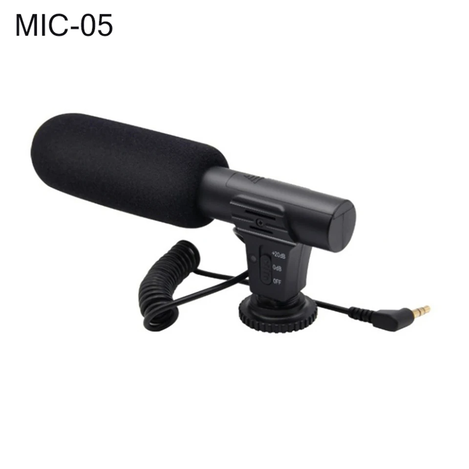 MIC-02/MIC-03/MIC-05/MIC-06/MIC-07 3,5 мм микрофон для мобильного телефона/камеры Запись видео супер-кардиоидный указывающий стерео микрофон