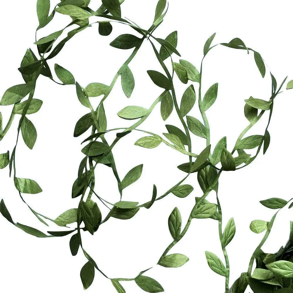 

METABLE 1Pcs 132 Ft Artificial Vines, Artificial Eucalyptus Leaf Garland DIY Greek Wild Jungle Decorative Botanical Greenery
