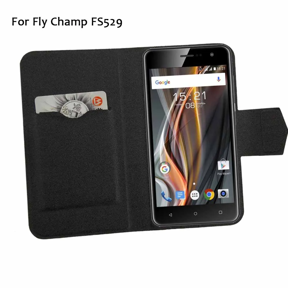 5 Colors Hot! Fly Champ FS529 Case Phone Leather Cover,Factory Direct Protective Full Flip Stand Leather Phone Shell Cases