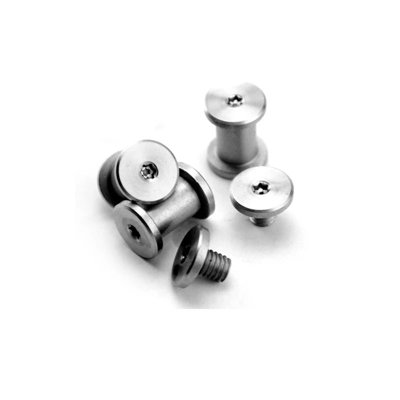 2 sets Diy Knife material Making knife Handle screw rivet Shank Slotted screw lock screw