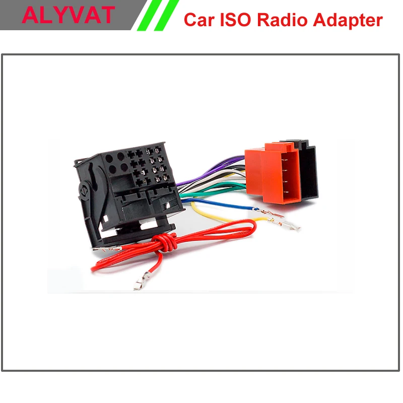 

Free Shipping Car DVD Radio stereo ISO cable Adapter for Volkswagen Golf Passat Touareg Touran 2002+ Audi/Skoda/Seat