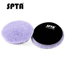 SPTA 5 6 дюймов овечья шерсть полировка полировальный коврик Полировщик колодки авто товары для детализации автомобиля воск полировщик уход пластичный буфер