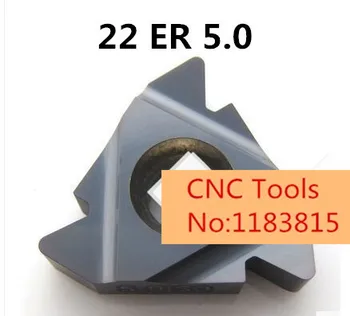 

22 ER 5.0 ISO Carbide Threading Inserts Internal Threading Insert Indexable Lathe Inserts for Threaded Cutter Lathe Tool