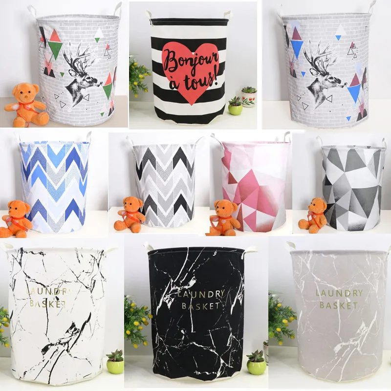 

Waterproof Laundry Basket Dirty Clothes Large Washing Bag Organizer Foldable Toys Home Hamper Storage Bag Sundries Bucket