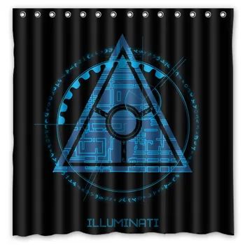 

Illuminati Design Bathroom Shower Curtain Waterproof&Mildewproof Polyester Fabric Bath Curtains 180cm*180cm