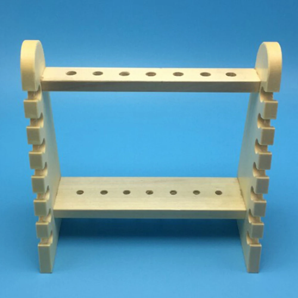 Wooden Test Tube Rack, 14 Hole and Pins-Solid Wood ,tube box.pipet rack