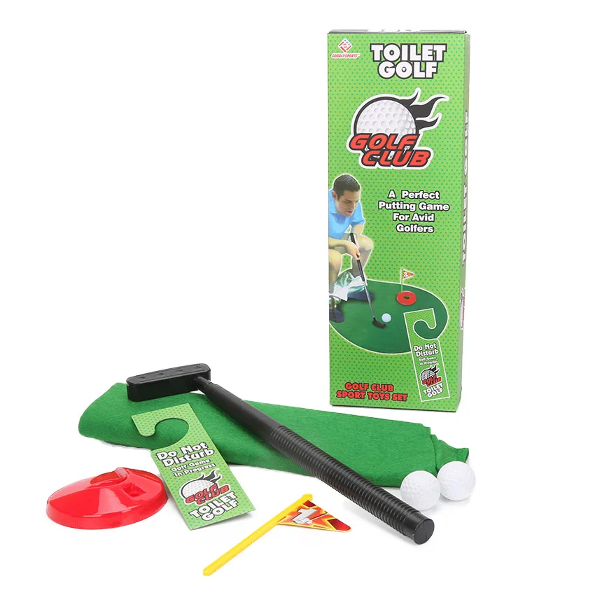 Toilet Golf Game Set Training Potty Putter Putting Mat Golf Ball Game Practice in the Bathroom Novelty Gag Gift Toys brinqudoes Toilet Golf Game Set Training Potty Putter Putting Mat Golf Ball Game Practice in the Bathroom Novelty Gag Gift Toys brinqudoes