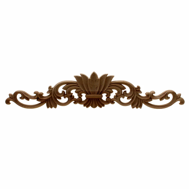 

VZLX Wooden Carved Wood Twist Lines Style Decorative Indoor Door Semi Home Decor Decoration Accessories Figurines Miniatures