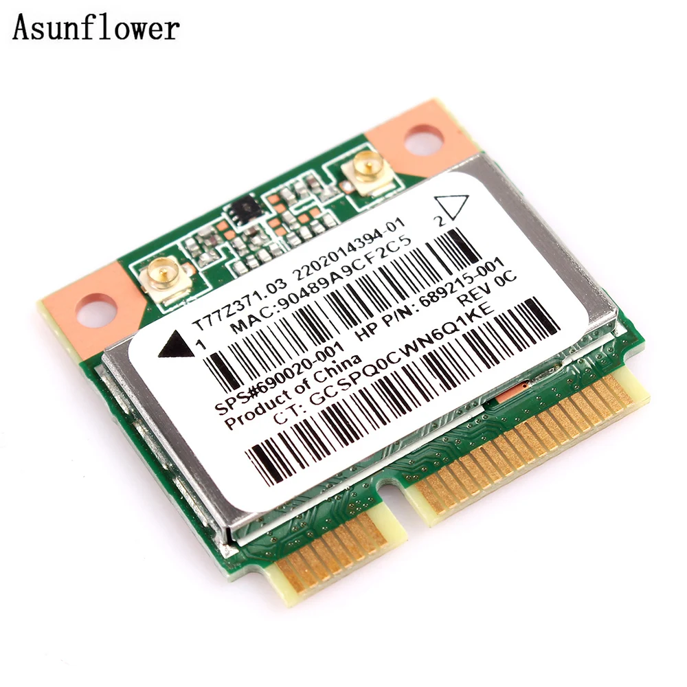 Asunflower сетевые карты для ноутбука беспроводная WiFi карта PCI-E 300M RT3290 для ноутбука hp 689215-001 Ralink RT3290 Wifi карта