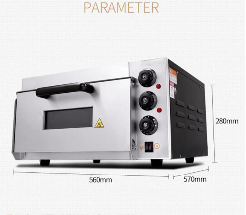 45L электрическая печь для пиццы форма для выпечки хлеба жареный цыпленок кухонная плита для пиццы коммерческое использование Кухня хлебопекарные печи с камни для пиццы D303