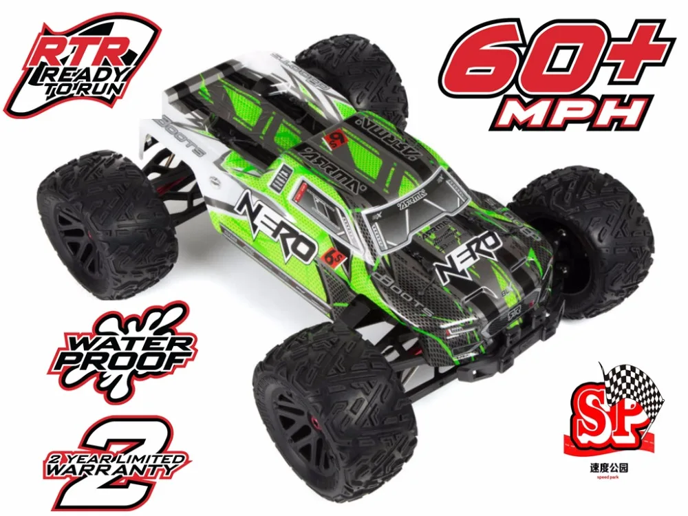 Arrma Nero 6s бесщеточный водонепроницаемый blx 1/8 RTR scale 150A ESC 4wd monster truck-без дифференциального замка версия