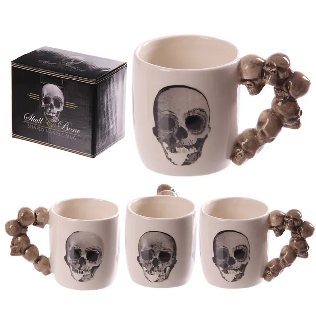 Creative Skull Skeleton Handle Mugs Ceramic Novelty Cups For Coffee Milk Tea Beer Wine Halloween Cups Creative Skull Skeleton Handle Mugs Ceramic Novelty Cups For Coffee Milk Tea Beer Wine Halloween Cups