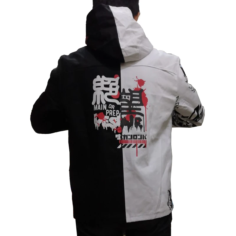 Игра Danganronpa V3 Monokuma хлопковая толстовка с капюшоном куртка Кума костюмы косплей для женщин и мужчин повседневное пальто на молнии