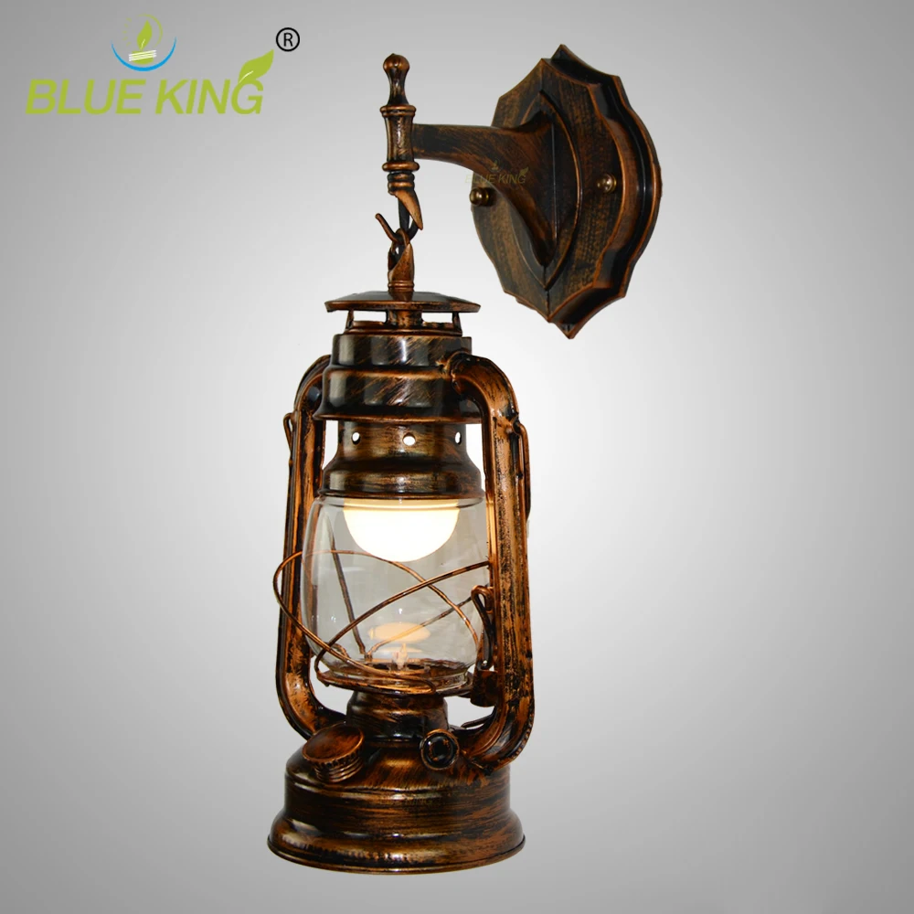  Vintage Loft Kerosene Wall Lamps Iron Metal Light Fixtures Country Classic Living Bedroom Rural Ret - 32854757528