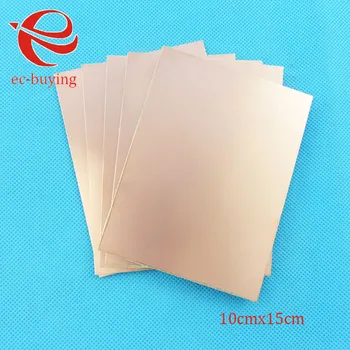 

5 pcs/lot Copper Clad Laminate Double Side Plate CCL 10x15cm 1.5mm FR4 Universal Board Practice PCB DIY Kit 100*150*1.5mm