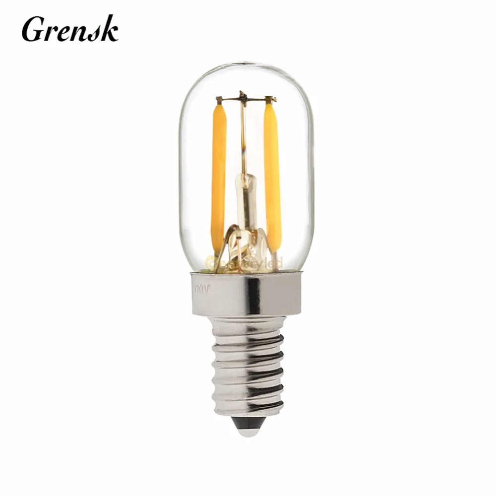 T20 Radio Refrigerator Lamp 1W Super Warm 2200K Retro LED Filament Bulb 
