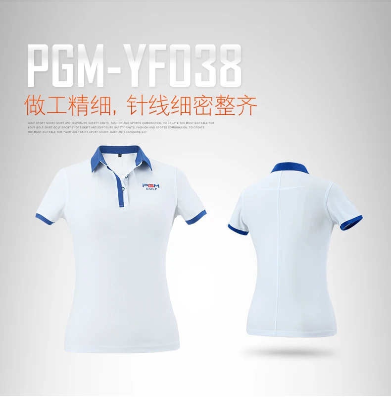 PGM Новые Топы, рубашка поло женская футболка с короткими рукавами ультра-тонкая спортивная одежда сухая теннисная рубашка Ropa De Golf Polera Hombre одежда