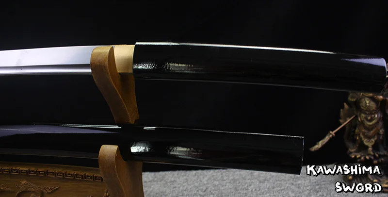 Поставки для боевых искусств, ручная работа, японский меч Shirasaya Samurai катана, острый меч, 1045 углеродистая сталь, черная глянцевая живопись