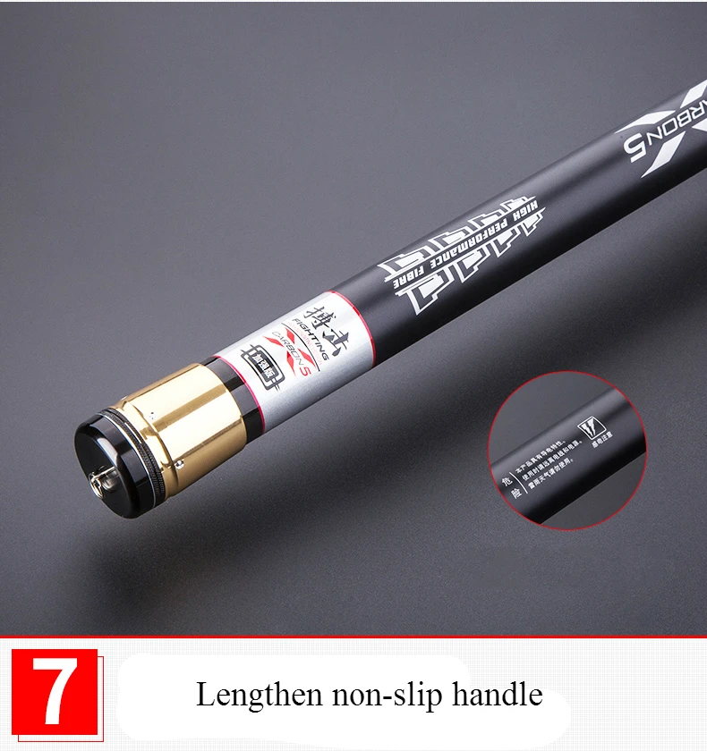 Longo e Difícil Vara de Mão Vara de Pesca de Alto Super Poder Lago Córrego Pólo Carpa Carbono Ultra Light Pesca Spinning Rod Mar Oceano Olta Rio 14 Poder Rio Lago Córrego Pólo Carpa Vara