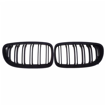 

For BMW LCI Facelift E90 Matte Black Kidney Twin Slat Grille 09-11 Sedan 3Series