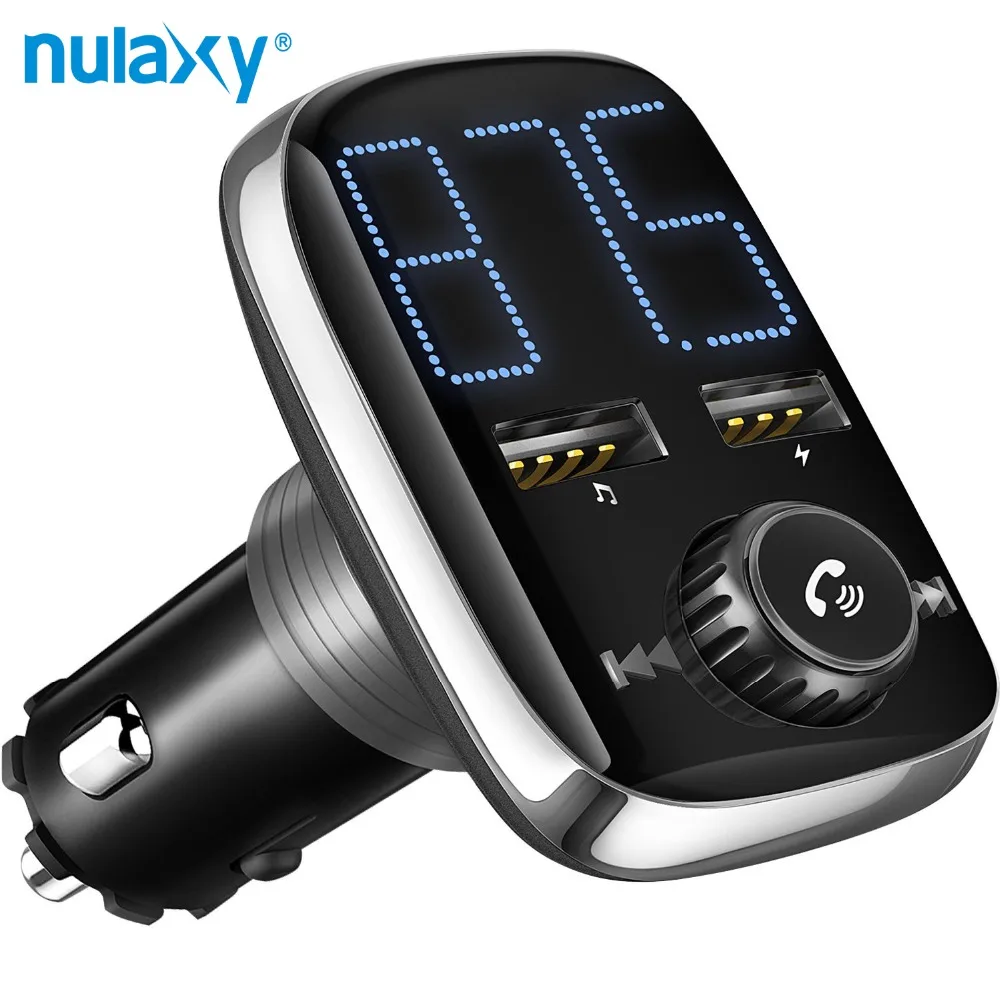 Автомобильный fm передатчик Nulaxy автомобильный комплект громкой связи с Bluetooth