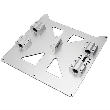 

Aluminum Y Carriage Anodized Plate With Sc8Uu Pgrade Prusa I3 V2 Hot Bed Support Plate For Prusa I3 Reprap Diy 3D Printer Part