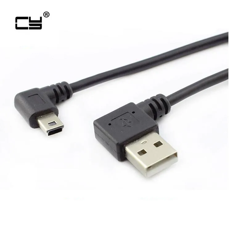 Мужской прямоугольный USB 2 0 поворот налево мини 90 градусов левый угловой на