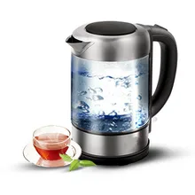 Электрический чайник 304 из нержавеющей стали из немецкого импортированного стекла