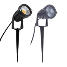 Светодиодный COB LED садовый светильник AC220V 110V DC12V открытый светодиодный Спайк светильник 3 Вт 5 Вт 9 Вт 10 Вт путь пейзаж Водонепроницаемый точечные лампы