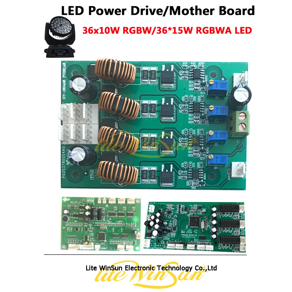 Litewinsune 1Pc Free Ship Led Plate Power Drive Board For 36 10W 36 12W Rgbw Wash Moving Head Light huismerk kopen in de aanbieding Litewinsune 1Pc Free Ship Led Plate Power Drive Board For 36 10W 36 12W Rgbw Wash Moving Head Light huismerk kopen in de aanbieding
