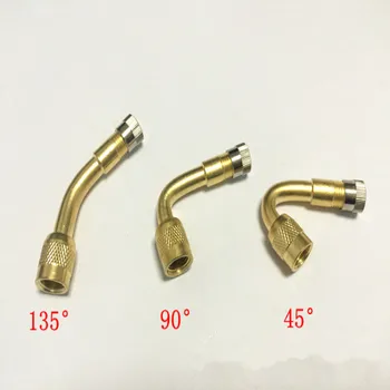 

Brass Air Tyre Valve Caps Valve Stem With Extension Adapter For Car Truck Motorcycle Bicycle Accessories
