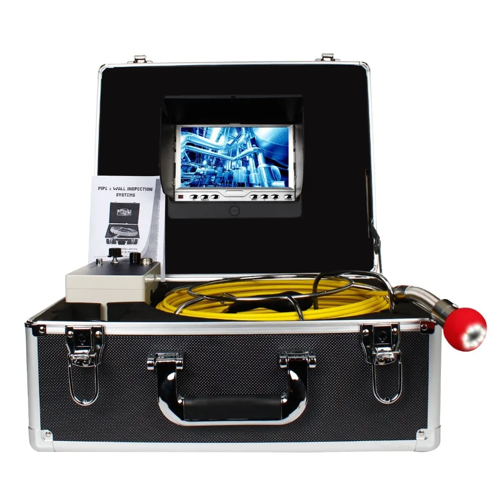 

Pipe Pipeline Inspection Camera,Drain sewer Industrial Endoscope HBUDS PIC20 Waterproof IP68 Snake Video System 1000TVLwith 20M