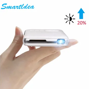 SmartIdea Android 7.1.2 5000mAh Battery Handheld Mini LED Projector WiFi Bluetooth DLP 1080P Beamer Support AirPlay Miracast AC3