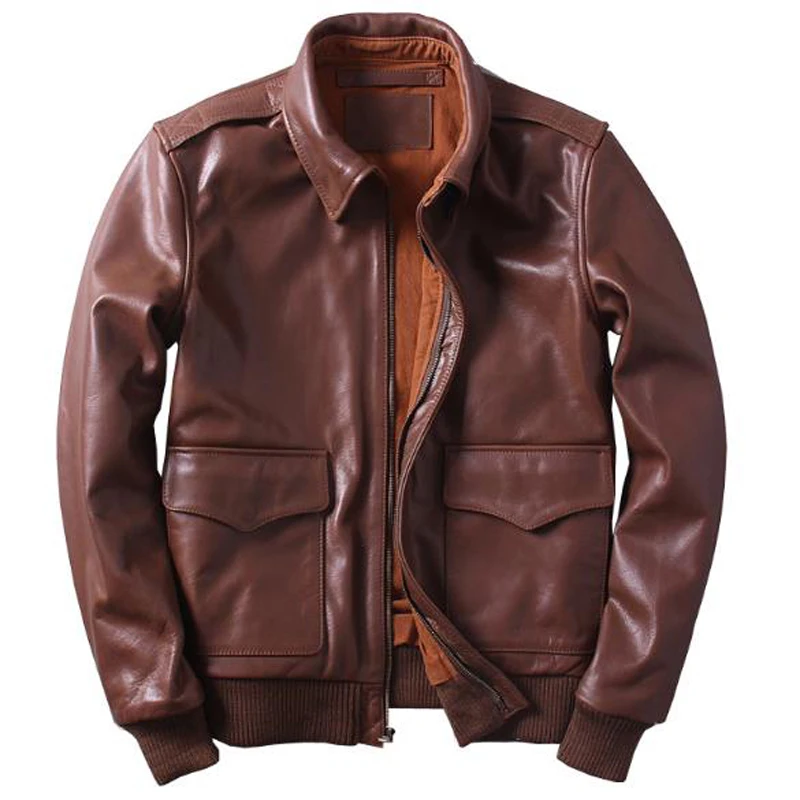 США A2 летная мужская куртка-бомбер из натуральной кожи, куртки, пальто для автомобиля из натуральной коровьей кожи, пальто супер размера плюс 5XL 6XL XXXXXXL A568