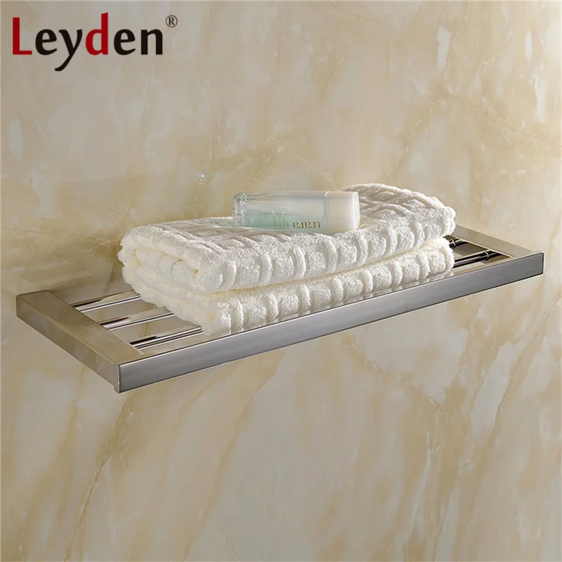 Leyden Bath Towel Holders Polished Chrome Wall Mounted Square Modern