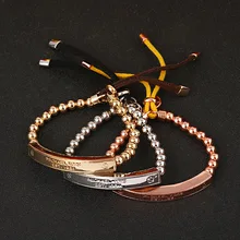2017 Hot New Fashion Female Copper Alloy Beads Gold Sliver Rose Gold Wrist Bracelet Trendy Heart Metal Perfect Cuff Bracelet
