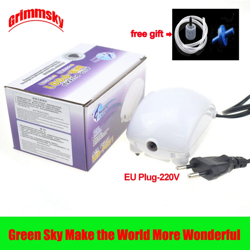 

2.5W EU/US Plug 1.8L/Min Fish Tank Oxygen Increasing High Performance Noiseless Small Ultra Silent Air Pump Aquarium Oxygen Pump