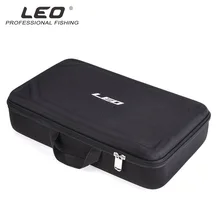 Leo Рыболовная Сумка противоударный ящик для хранения рыболовных снастей многоцелевой Жесткий Чехол для Vissen Line Перевозчик приманок 600D нейлон EVA сумочка