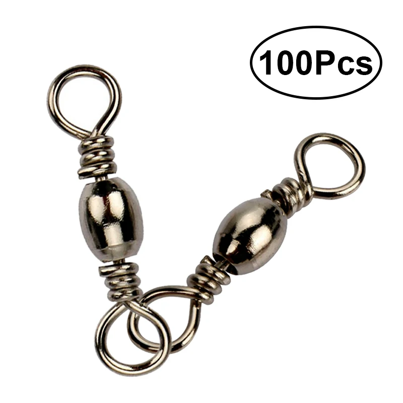 Buy 100Pcs 16MM 19MM 23MM Fishing Barrel Swivel