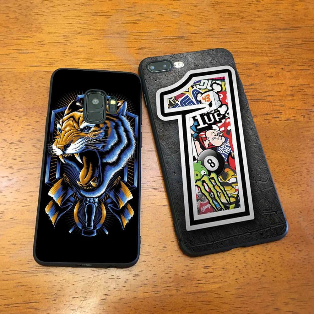 Printed pattern iphone case For 7Plus X or 10 8 Galaxy C7 2018 A8 A9 A9pro A510 A5 2016 C7pro A530 | Мобильные телефоны и