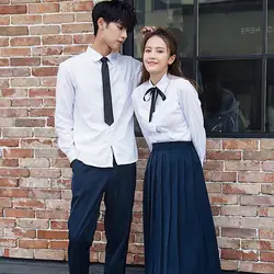 Летние класса средней школы Студенческая форма костюм академический коллаж Стиль в Корейском стиле, отличный выбор для студенток