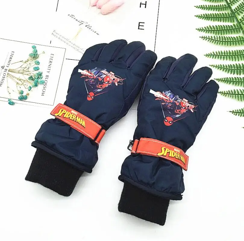 Детские перчатки, зимние теплые перчатки для маленьких девочек, лыжные перчатки принцессы для мальчиков, ветрозащитные водонепроницаемые рукавицы для девочек, для От 3 до 5 лет и мальчиков