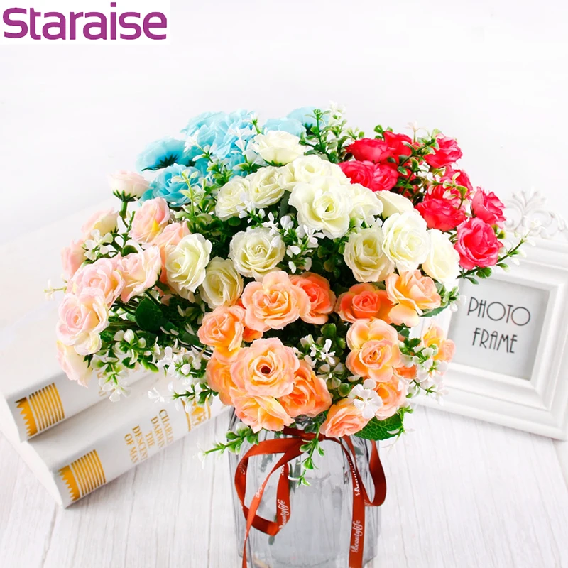 Staraise 10 шт. 8 см цветы из пены розы Деревенское свадебное украшение свадебный душ