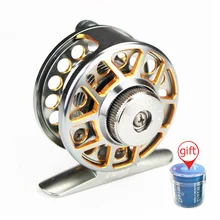 2+ 1BB полностью Металлическая катушка для ловли нахлыстом Сверхлегкая Рыболовная катушка для ловли со льдом пустая Рыболовная Снасть 80 г molinete para pesca